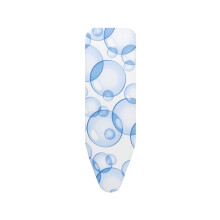 Brabantia PerfectFlow Ironing Board Cover (B Board / Bubbles) Heat-Resistant, Non-Slip, Cord Fastener