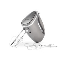 Salter EK4249GUNMETAL Cosmos Hand Mixer ? Electric Baking Whisk, 5 Speed With Turbo Setting, Eject Function, Easy Cleaning, Includes 2 x Stainless