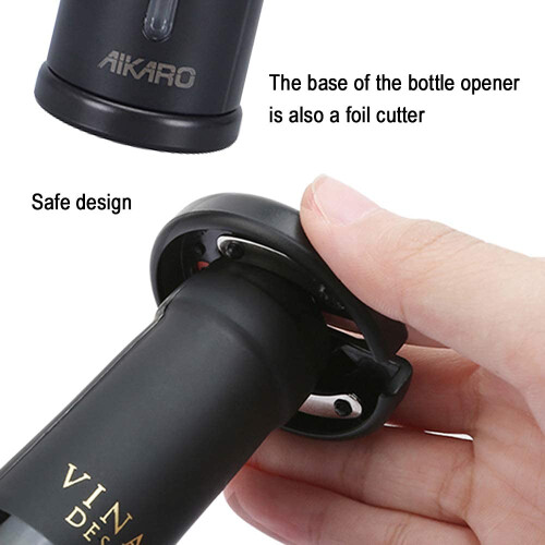 AIKARO - Electric Wine Bottle Opener Automatic Electronic Corkscrew, Battery Operated (Set) 2