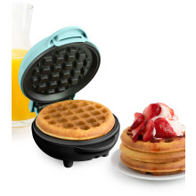 Nostalgia MyMini Personal Electric Waffle Maker, 25mm Cooking Surface, Waffle Iron for Hash Browns, French Toast, Grilled Cheese, Quesadilla,