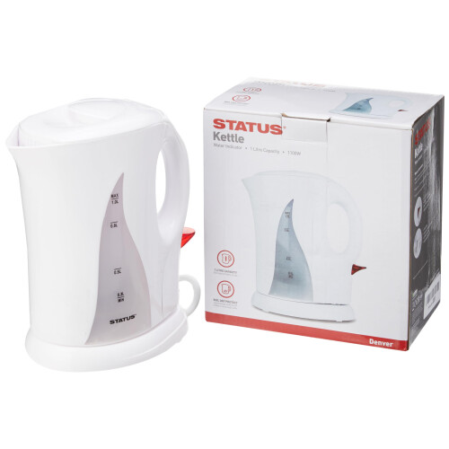 Status STATUS Denver Water Kettle | 1 Litre Kettle | White | DENVERKETTLE 1