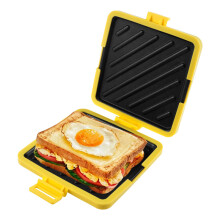 Microwave Toastie Sandwich Maker, Silicone Microwaveable Cookware Wireless Toastie Maker, Heatwave Technology Sandwich Toaster, Nonstick Plate
