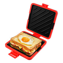 Microwave Toastie Sandwich Maker, Silicone Microwaveable Cookware Wireless Toastie Maker, Heatwave Technology Sandwich Toaster, Nonstick Plate
