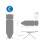 Brabantia Brabantia Complete set - Cover Denim Grey - Size C - 8mm foam 3