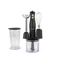 Salter Alchemy Hand Blender Set ? 3 in 1 Food Chopper, Whisk & Immersion Stick Blending Rod, 2 Speed Settings, 500ml Chopping Bowl, 700ml Storage