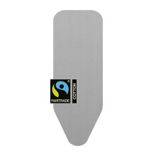 Brabantia Ironing Board Cover C 124x45 cm ? Metallised | 100% Cotton Top Layer with 8mm Foam Padding for Size C Ironing Boards | Durable, Washable,