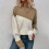 Damegenser med lange ermer, løstsittende, strikket pullover 4