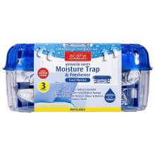 Acana Advanced Safety Moisture Trap & Freshener - Ideal for Larger Rooms & Spaces - Dehumidifier for Damp, Mould - Moisture in your Home, Caravan,