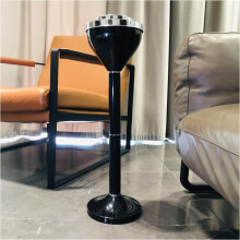 Outdoor Standing Ashtray Smokeless Stainless Steel Weatherproof Adjustable Height 61cm