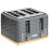 Four-Slice Rippled Toaster - Grey 2