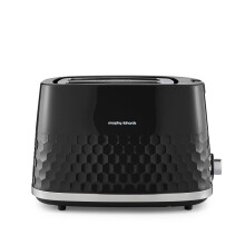 Morphy Richards Hive 2 Slice Toaster, Variable Browning, Removable Crumb Tray, Cancel, Defrost, Reheat, Anti-jam feature, Gloss Finish, 850W, Black,