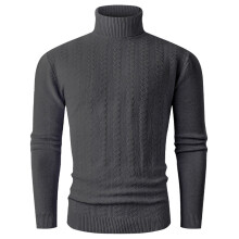 Pull de Noël moche pour homme, col roulé, en maille