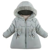 Dziewczęce zimowe płaszcze, gruba kurtka puchowa z kapturem, dziecięca parka, polar, odzież śnieżna