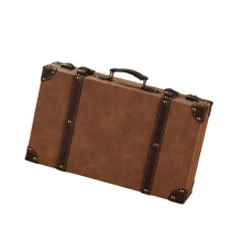 Houten opbergkist in vintagestijl met versterkt frame- Stijl C