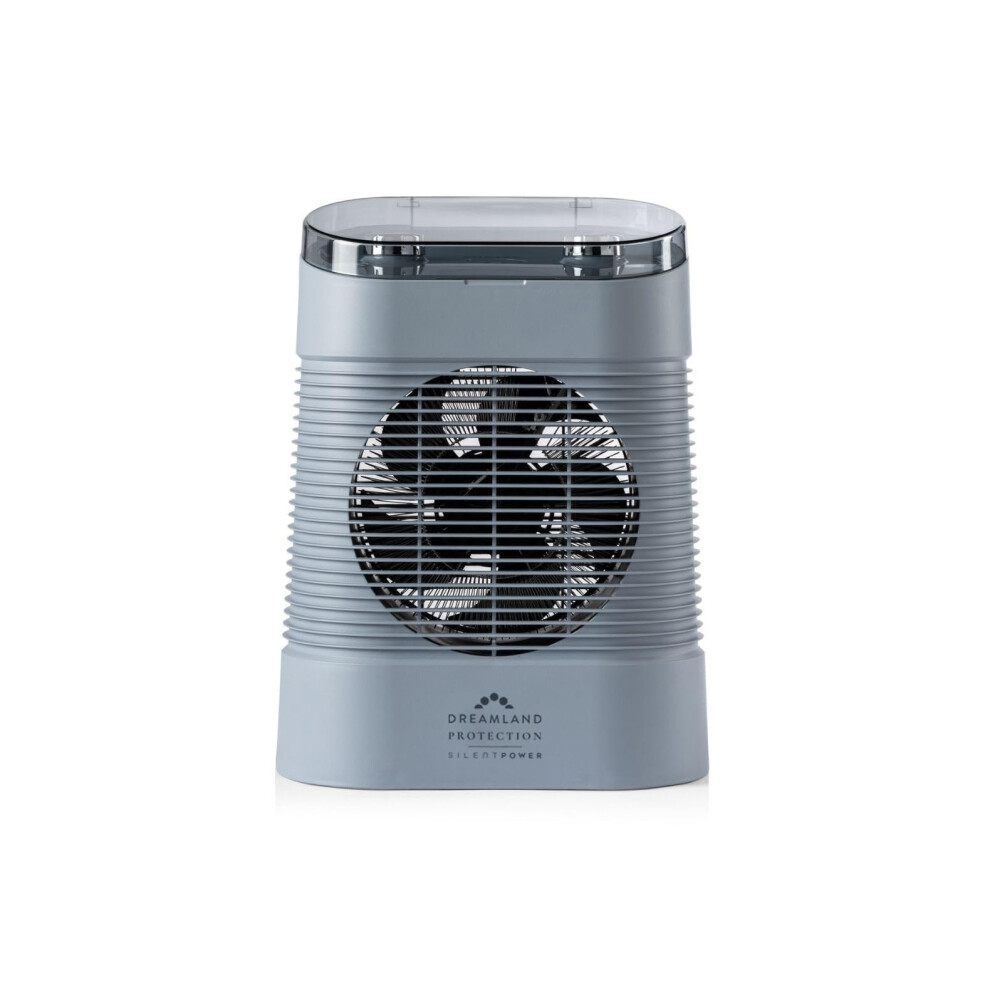 Dreamland Silent Power Protection Fan Heater - Electric Heaters For Home Low Energy, Quick Heat Up With 4 Heating Modes, Silent Portable Heater,