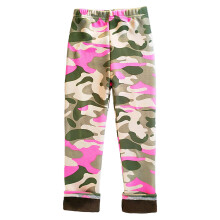 Casual Camo Leggings for Kids, Elastic Waist & Slim Fit – Hot Pink, 11–12 Years, Compatible with Party, Street & Hiking