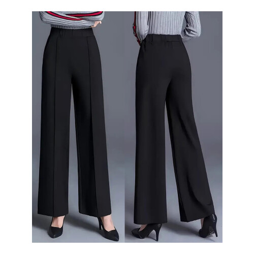 (XL, Black) Pantaloni da donna con tasche. 1