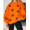 (M, Orange) Sweat-shirt ample à pour Halloween 7