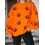 (M, Orange) Sweat-shirt ample à pour Halloween 6