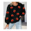 (L, Black) Sweat-shirt ample à pour Halloween 4