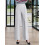 (XXL, White) Pantaloni da donna con tasche. 6