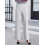(XXL, White) Pantaloni da donna con tasche. 5