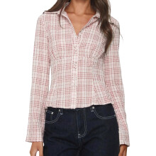 (L, Pink) Chemise boutonnée femme, et l'automne.