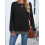 (XL, Black) Pull ample d'automne hauts décontractés 4
