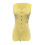 (S, Yellow) Débardeur en maille ajustée, boutonné 7