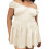 (XL, Yellow) Robe grande taille idéale printemps-été 1