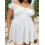 (XXXL, White) Robe grande taille idéale printemps-été 6