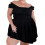 (XL, Black) Rochie mini elegantă și vară 1