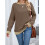 (M, Coffee) Pull ample d'automne hauts décontractés 6