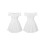 (XXXL, White) Robe grande taille idéale printemps-été 2