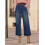 (XL, Blue) Γυναικείο τζιν σε και τσέπες 5