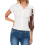 (M, White) Chemise d'été élégante le week-end. 1