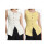(M, White) Débardeur en maille ajustée, boutonné 4