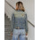 (XL, Blue) Chaquetas vaqueras de aspecto casual. 6