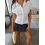 (M, White) Chemise d'été élégante le week-end. 5