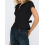 (L, Black) Chemise d'été élégante le week-end. 4