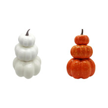 Artificial Pumpkin Tower Decoration Set – Lifelike Crack