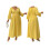 (XXXXL, Yellow) Robe longue grande et l'automne. 2