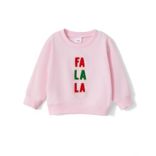 (12-18 Months, Pink Toddler) Sudadera a juego para mamá e hija, con bordado de letras, manga larga y cuello redondo, ideal para Navidad.