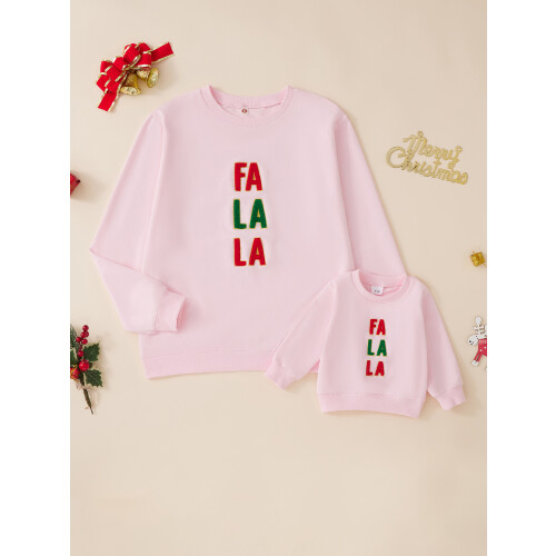 (12-18 Months, Pink Toddler) Μαμά και εγώ πουλόβερ Χριστουγέννων 2