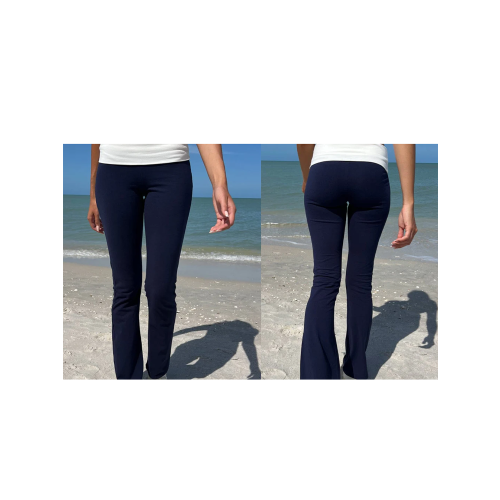 (M, Dark Blue) Γυναικείο παντελόνι γιόγκα, φαρδύ παντελόνι 1