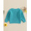 (6-12M, Blue) Kinderpullover mit Buchstabenstickerei, gestrickt, Winteroberteile 6