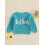 (2-3 Years, Blue) Kinderpullover mit Buchstabenstickerei, gestrickt, Winteroberteile 4