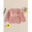 (6-12 Months, Pink) Kinderpullover mit Buchstabenstickerei, gestrickt, Winteroberteile 3