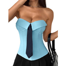 (M, Blue) Haut bandeau court d'un nœud.