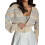 (L, Beige) Gilet en maille manches longues 1